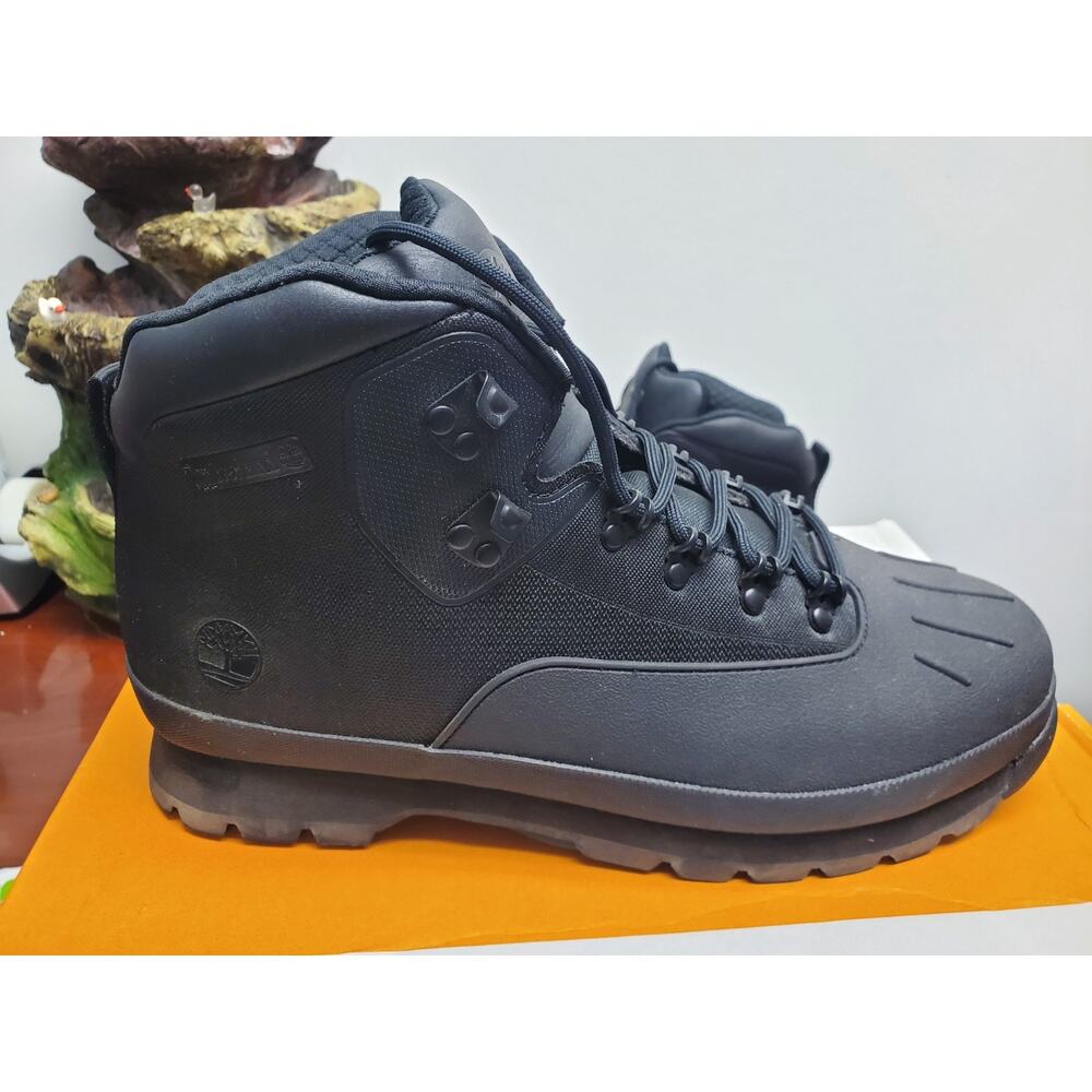 Timberland Euro Hiker Shell Toe Hiker Boots Black Men’s US 11 M Lace-Up - Picture 9 of 11